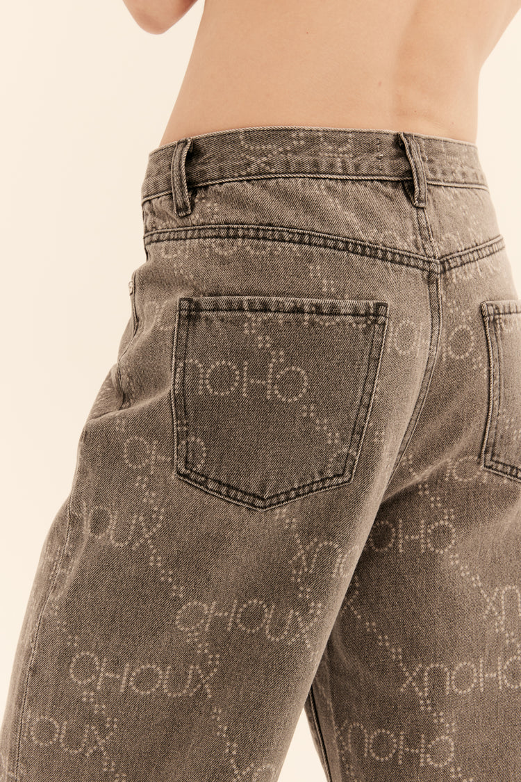 (Print Not Dead)) jeans, grey