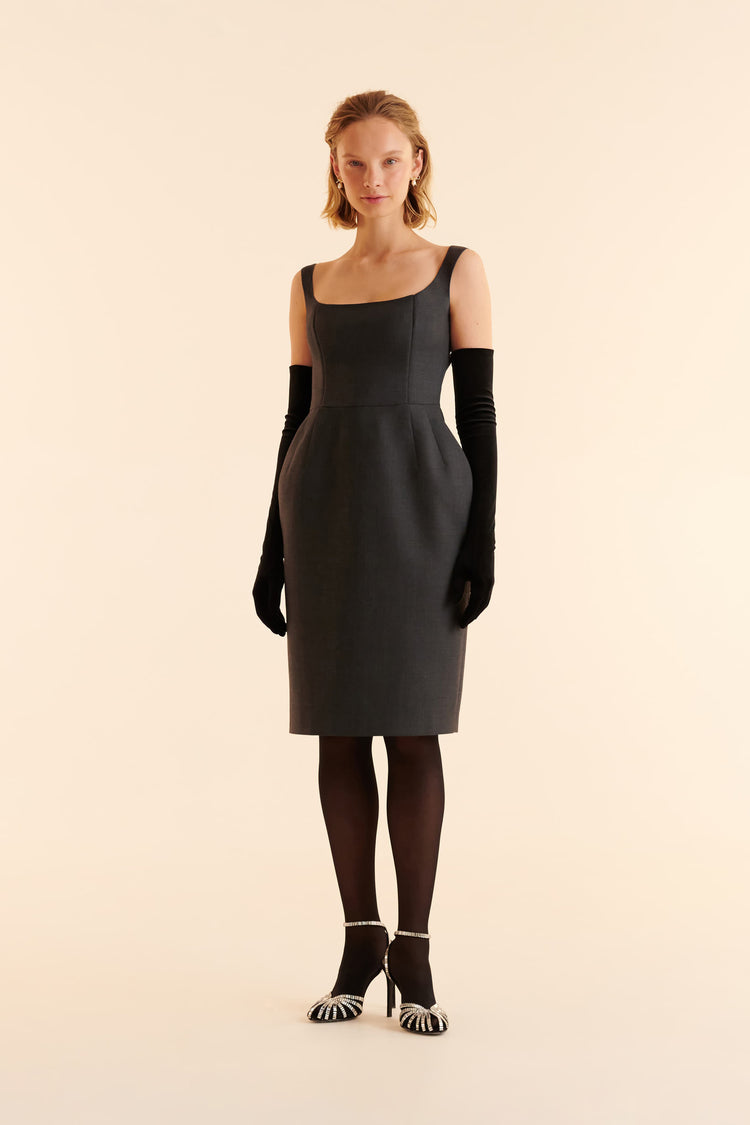 Corset dress (Busy mode On), graphite