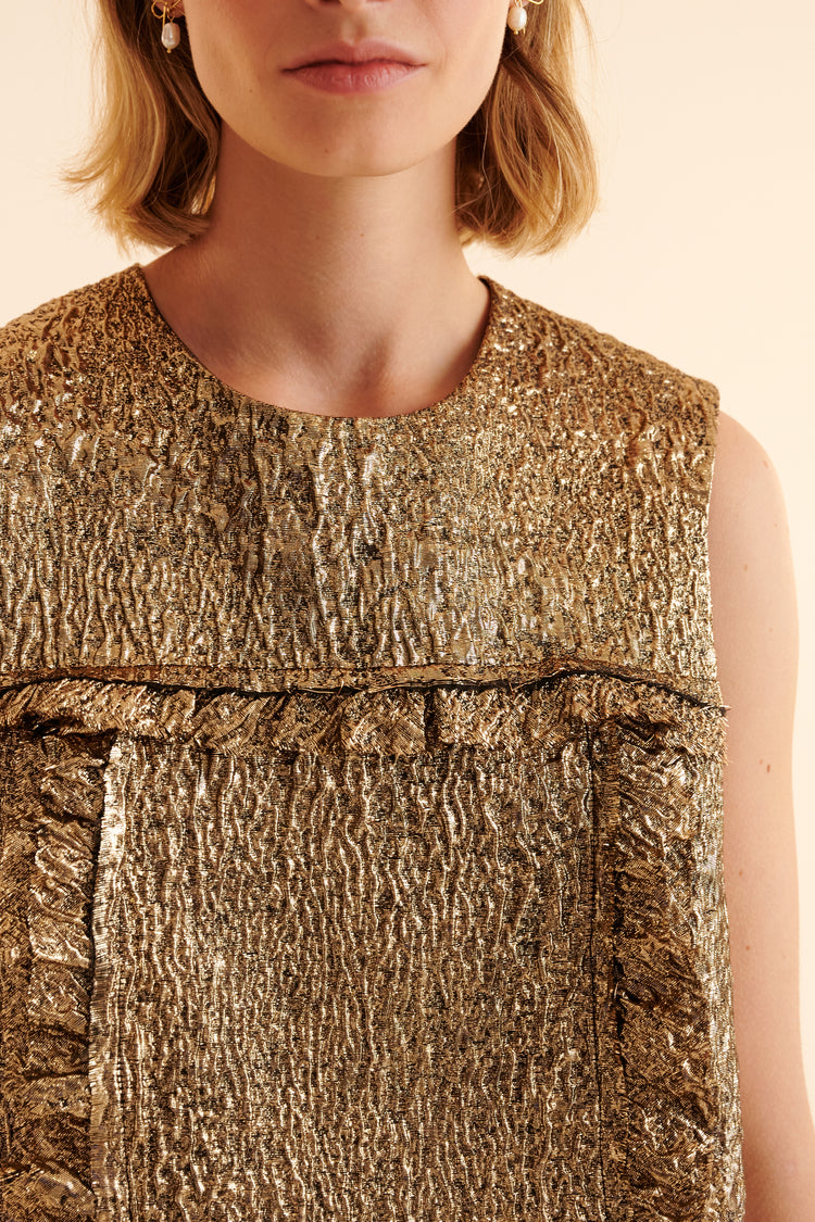 Cloque Dress (The Princess and the Pea), yellow gold