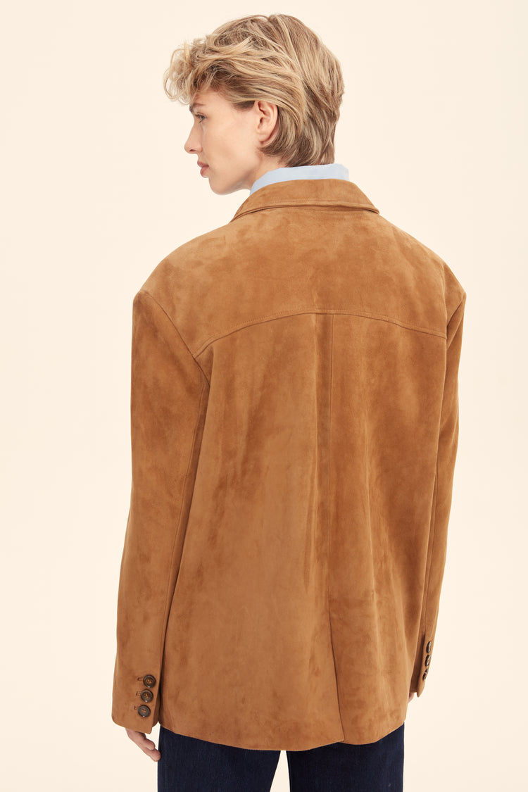 Suede blazers ((Rodeo Drive)), camel