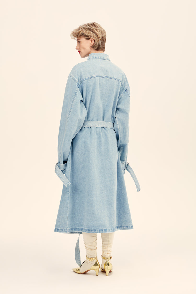 Trench dress ((Denim days)), blue