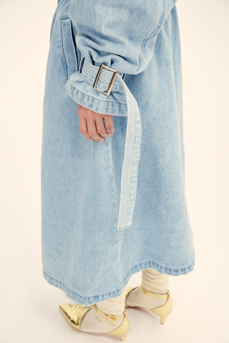 Trench dress ((Denim days)), blue