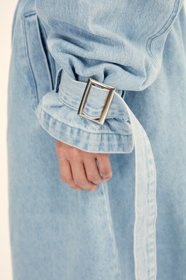 Trench dress ((Denim days)), blue