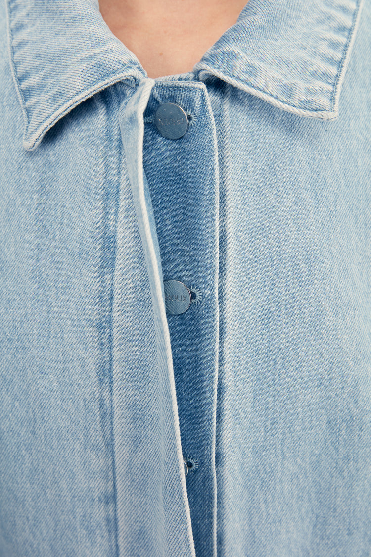 Trench dress ((Denim days)), blue