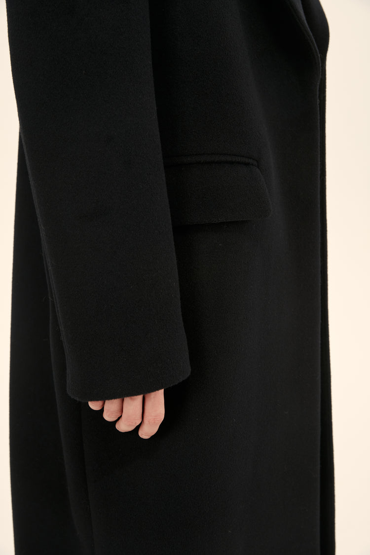 (((Classy))) oversized coat, black
