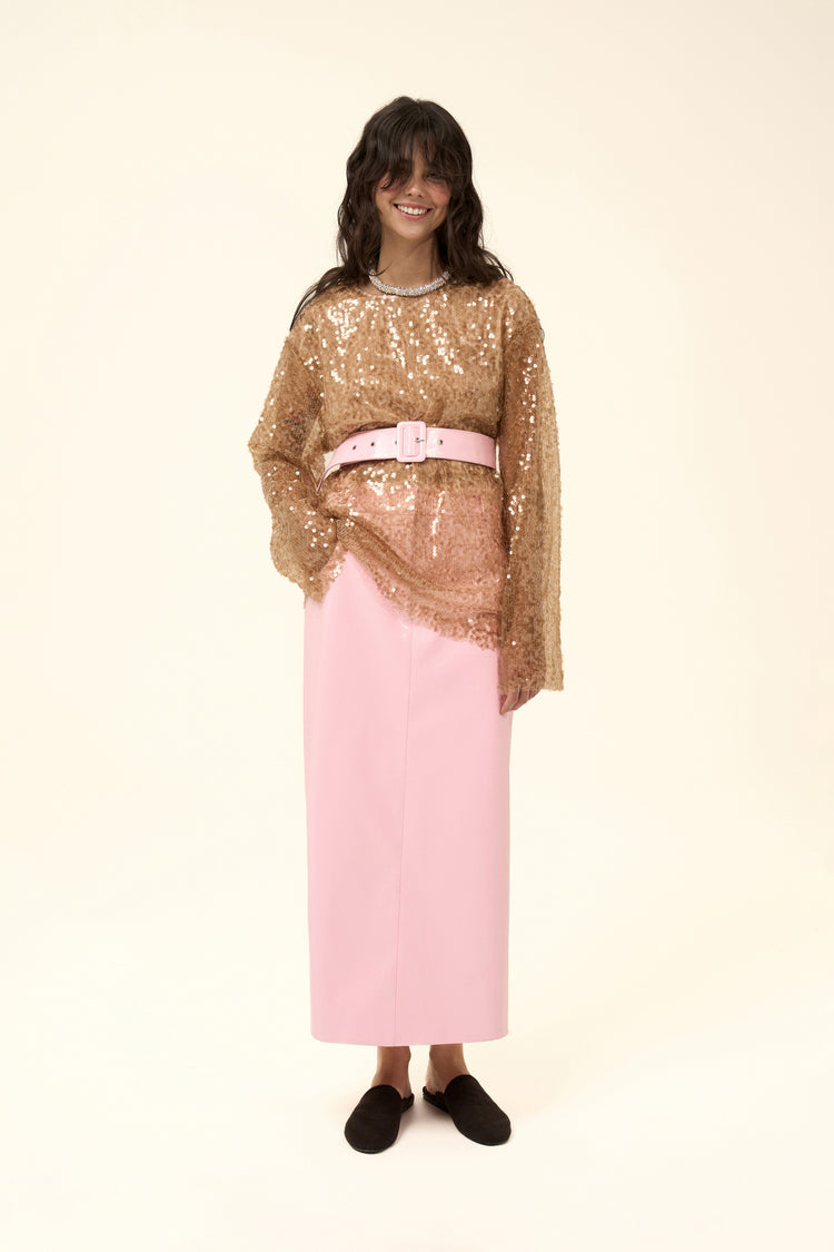 (Cotton Candy) midi skirt, pink