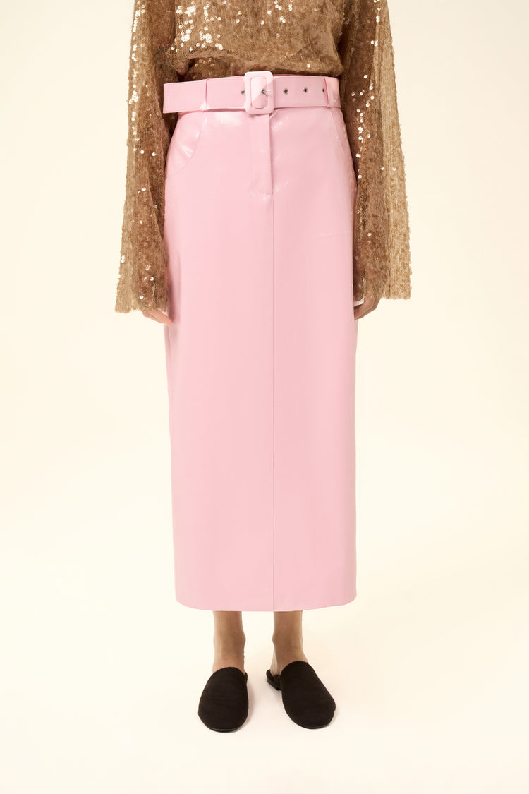 (Cotton Candy) midi skirt, pink