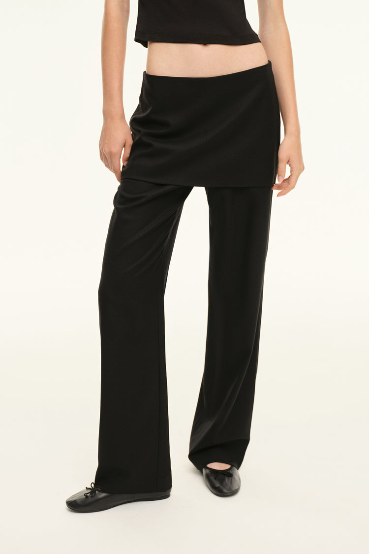 Trousers with skirt (DualWalk), black