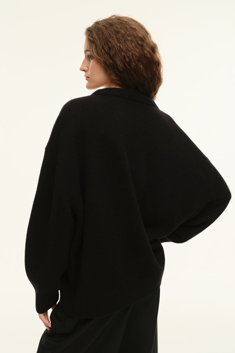 Sweater with neckline ((Smart and Sexy)), black