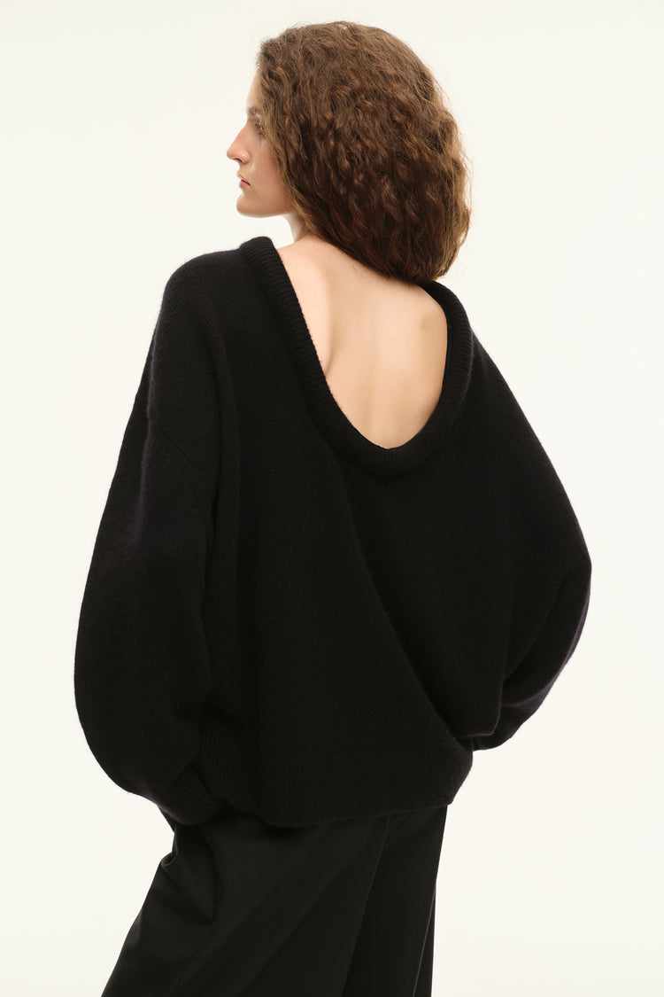 Sweater with neckline ((Smart and Sexy)), black