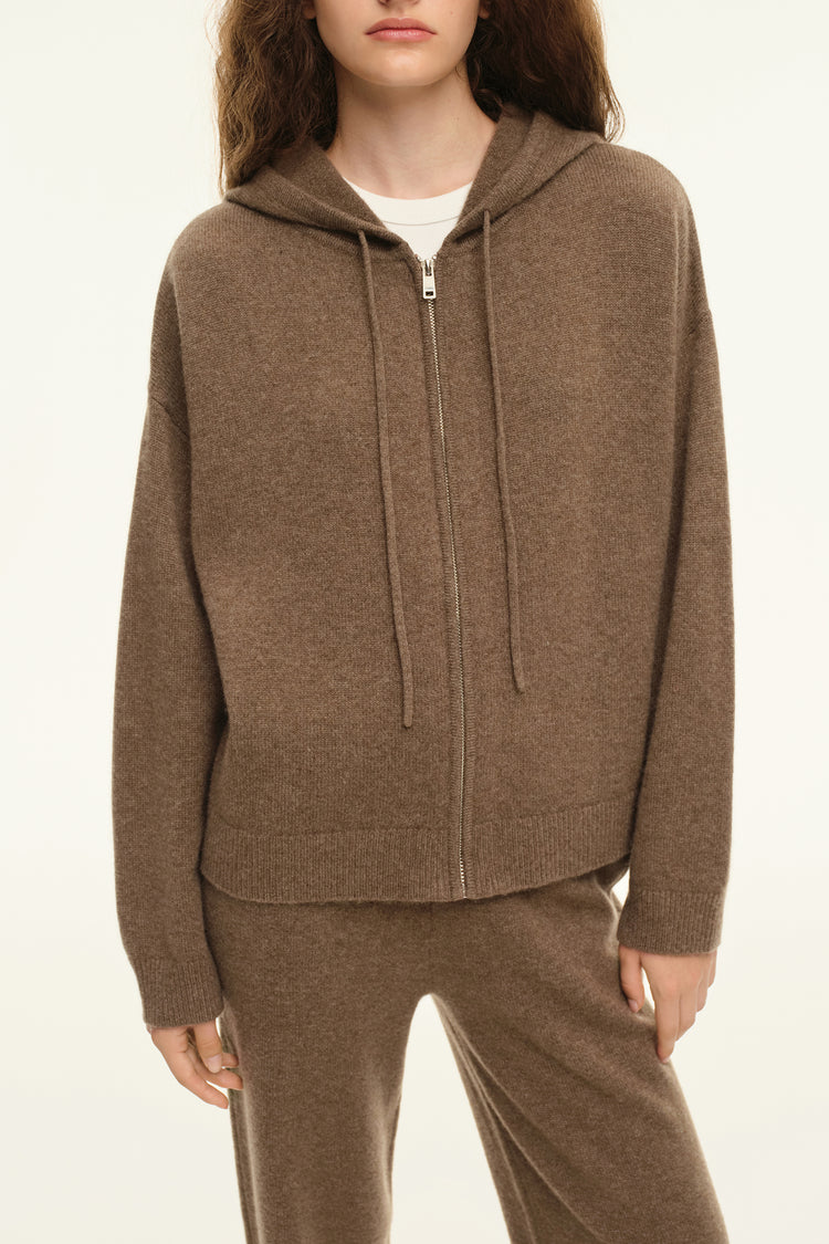Cashmere hoodie ((Nothing Extra)), brown