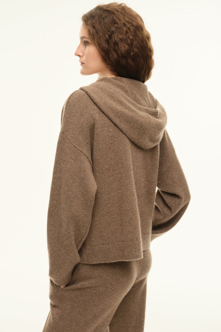 Cashmere hoodie ((Nothing Extra)), brown
