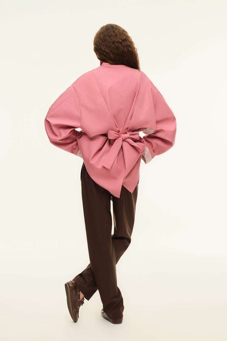 Cropped trench coat (((The Love Letter))), dusty pink