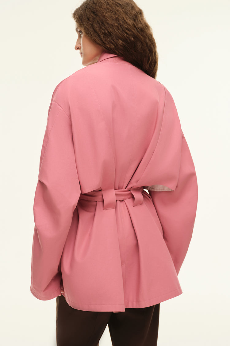 Cropped trench coat (((The Love Letter))), dusty pink