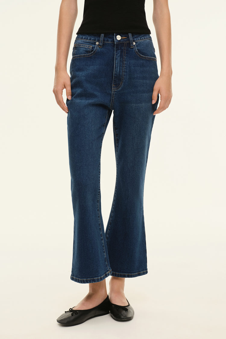 Cropped jeans (Brigitte), dark blue