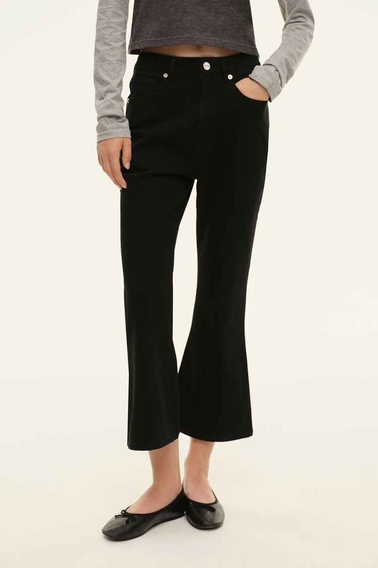 Cropped jeans (Brigitte), black