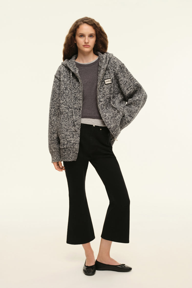 Cropped jeans (Brigitte), black
