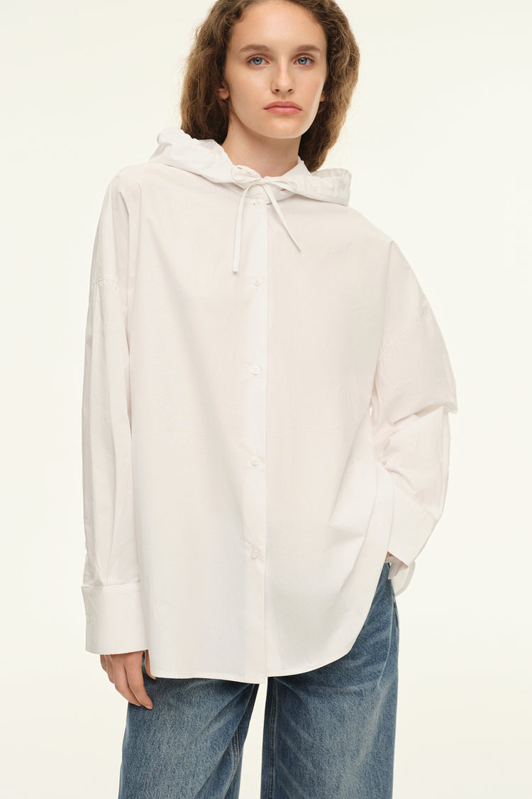 Hooded shirt (Soft Core), white