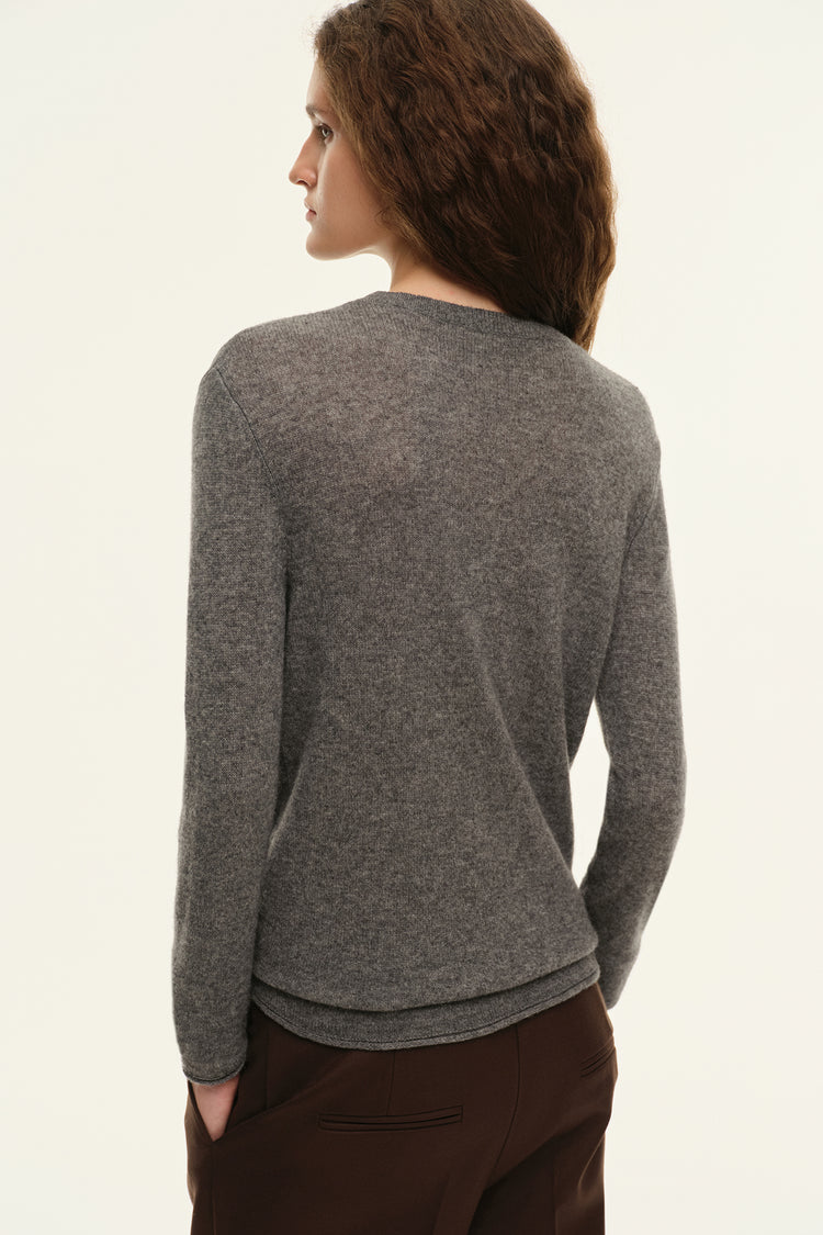 Cashmere jumper (Lux, softness, richness), grey