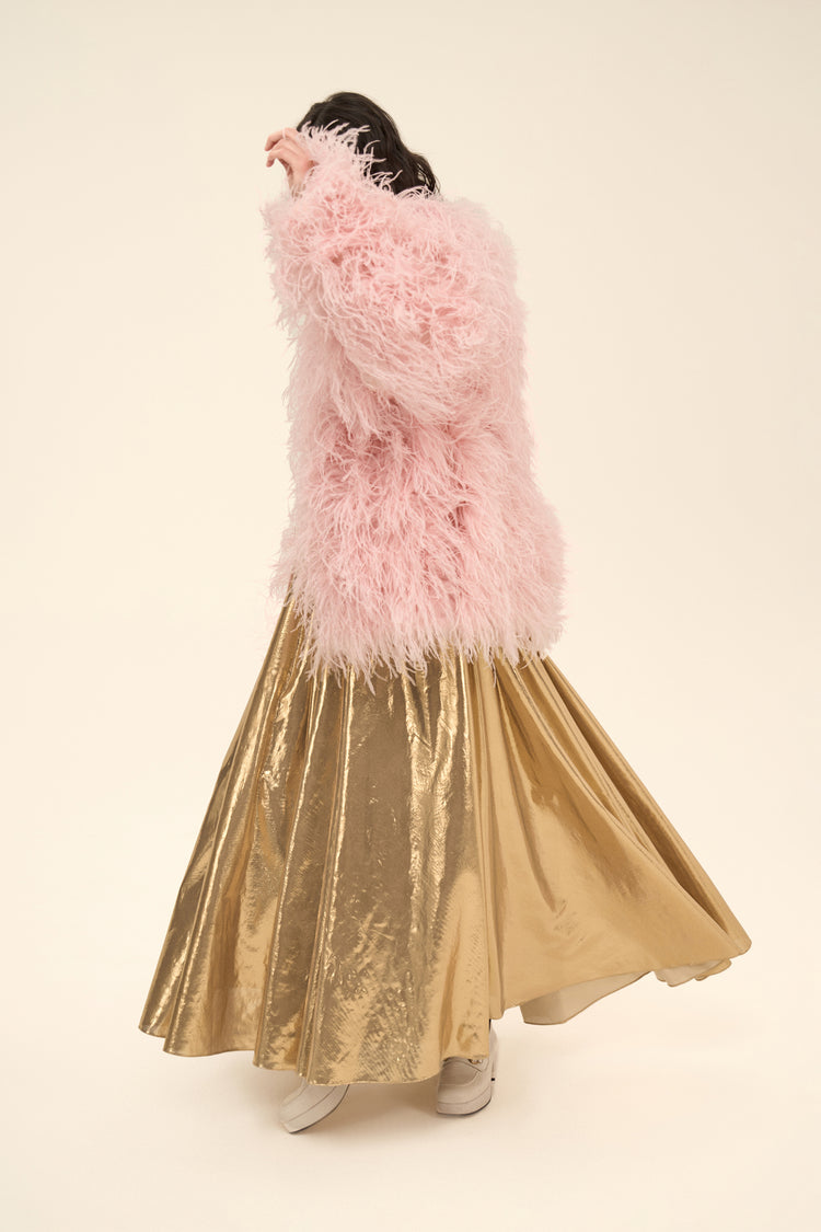 Maxi skirt (More fizzy wine, please), gold