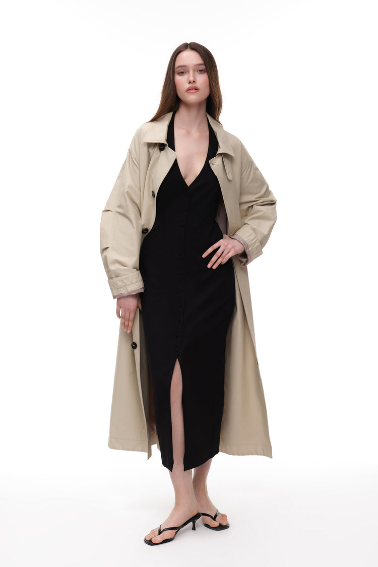 Dress with buttons (Soft Power), black