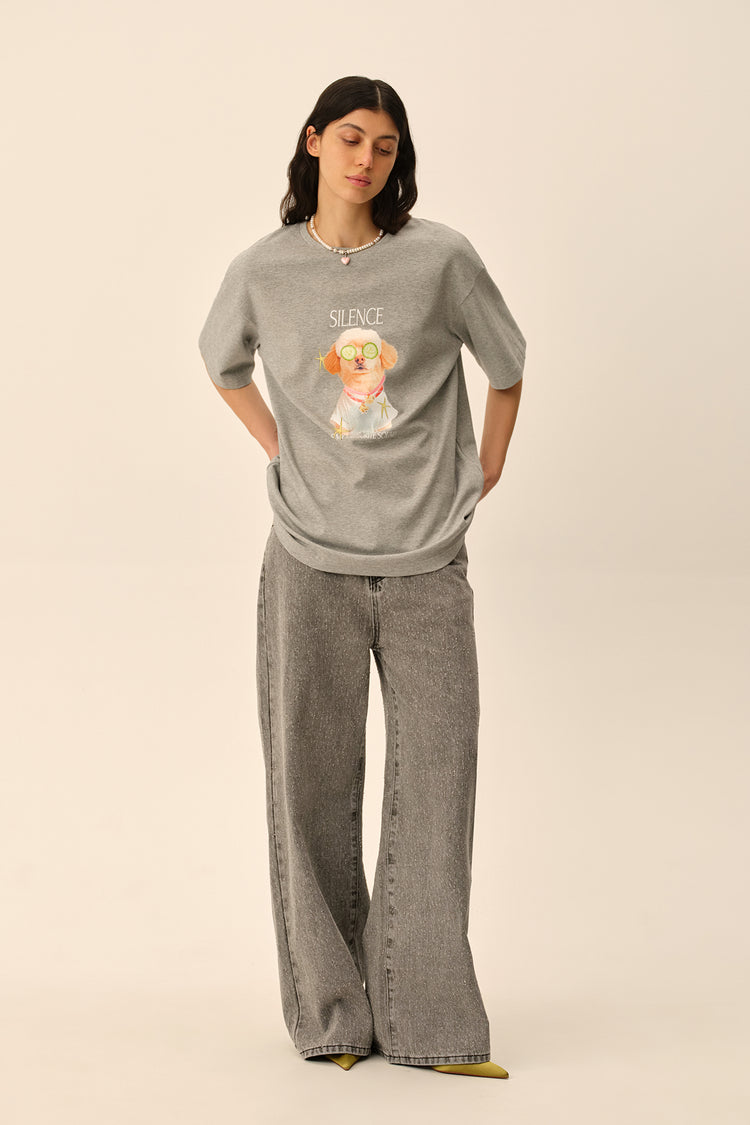 Jeans (Just like Kerry's), grey with perforation holes