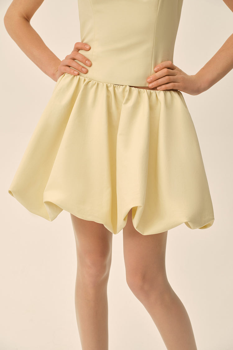 Mini skirt (Baby Doll cotton edition), creamy