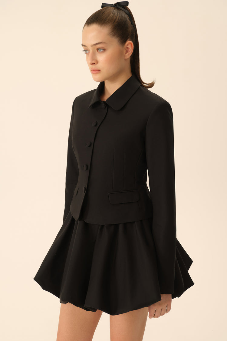 Mini skirt ((Baby Doll cotton edition)), black