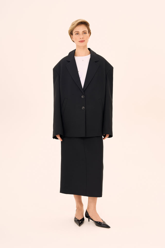 Blazer ((Black Tie)) , black