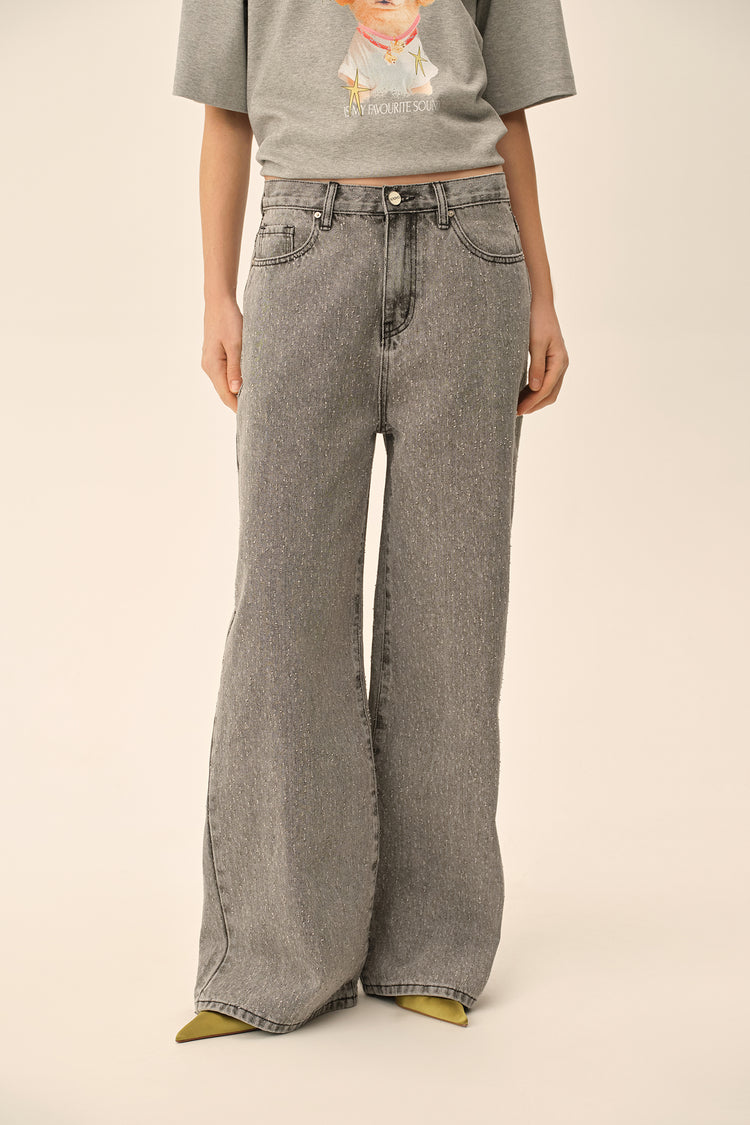 Jeans (Just like Kerry's), grey with perforation holes