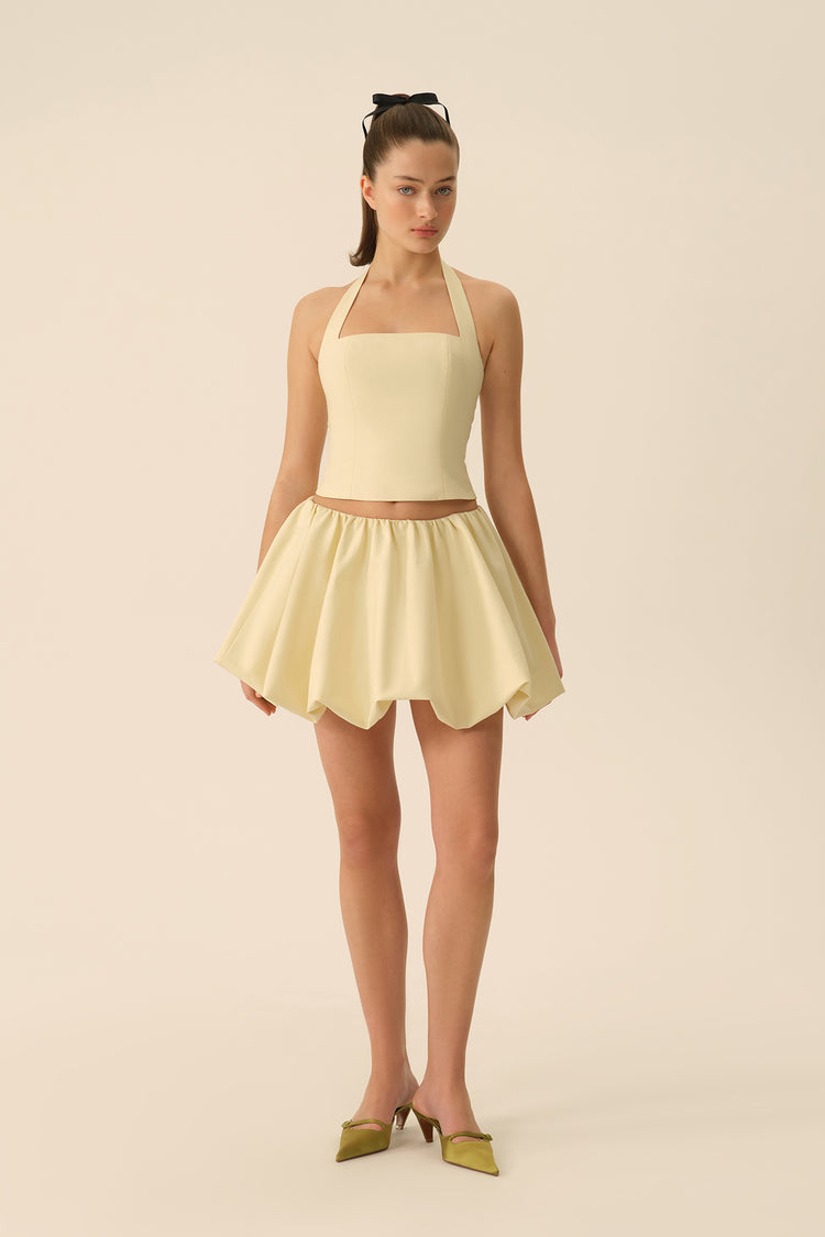 Mini skirt (Baby Doll cotton edition), creamy