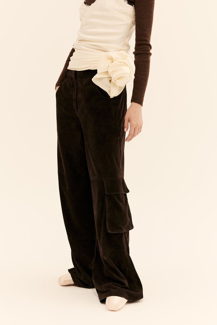 (CHOUX and the City) cargo trousers, chocolate