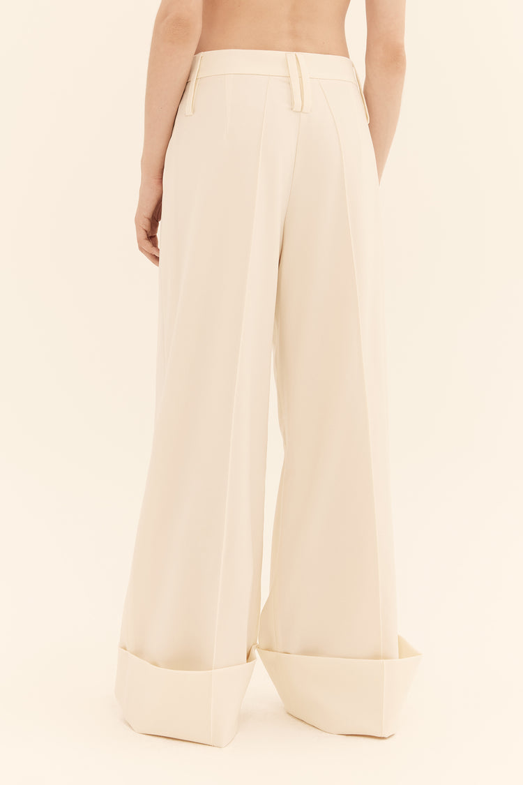(She Loved Grunge) trousers, milky