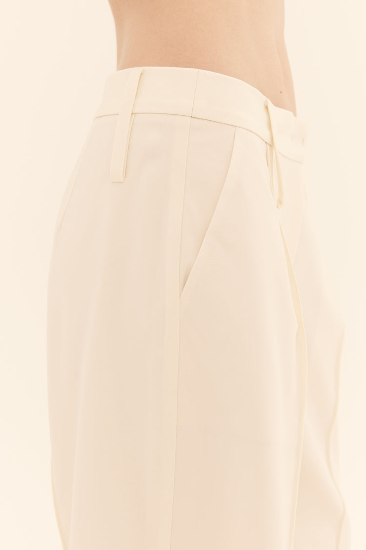(She Loved Grunge) trousers, milky