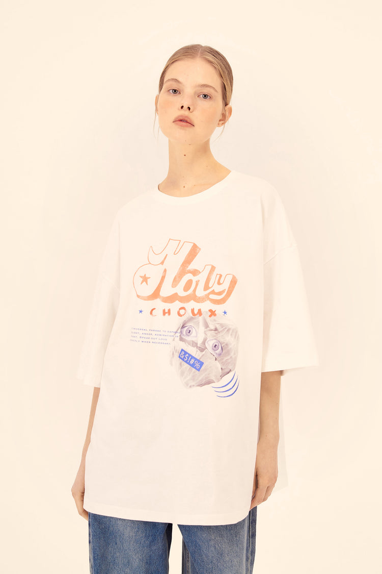 T-shirt (HOLY CHOUX), milky