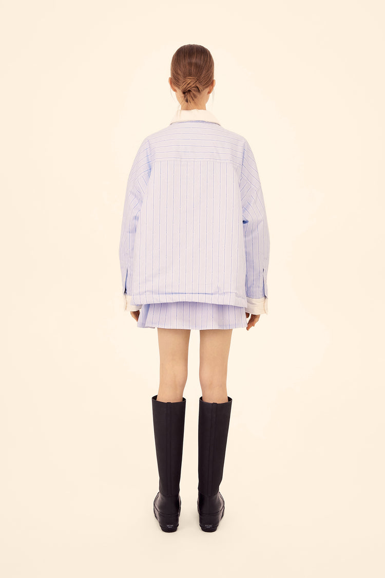 Padded shirt ((Officecore)), blue