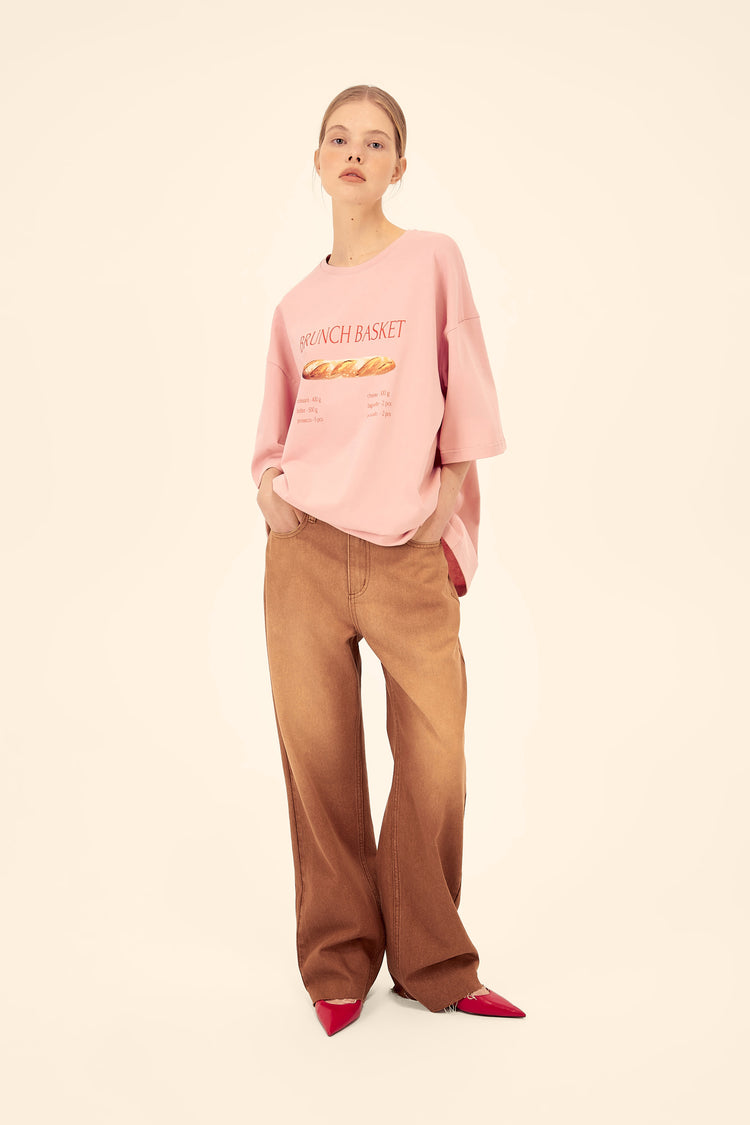 T-shirt (Baguette), pink