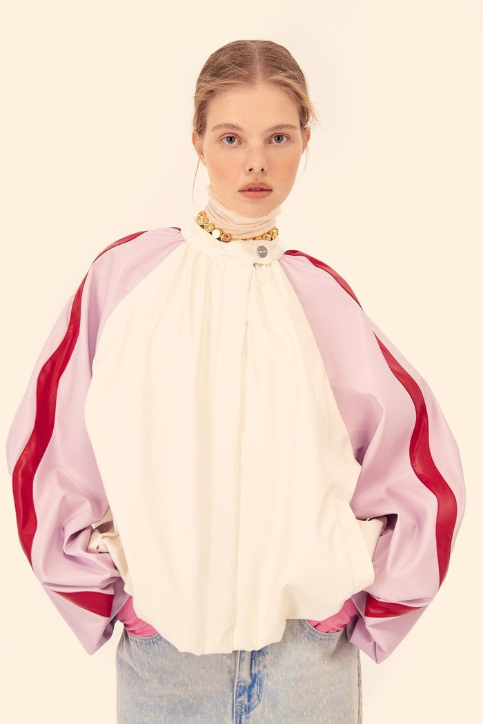 Eco-leather bomber (((Chups))), pink