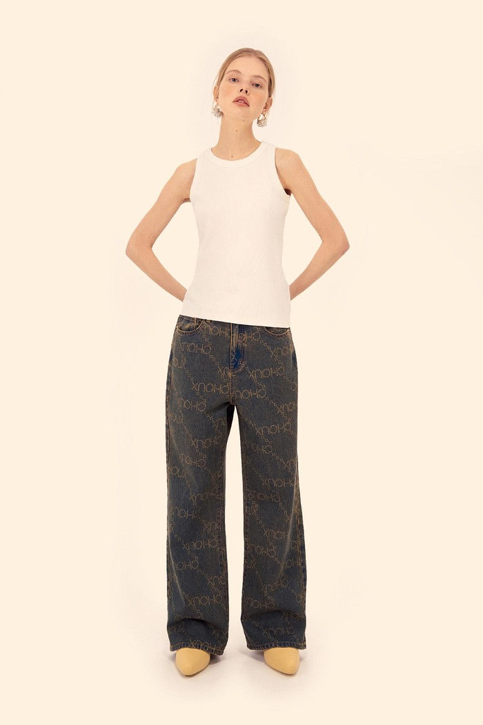 (Print Not Dead) jeans, vintage blue