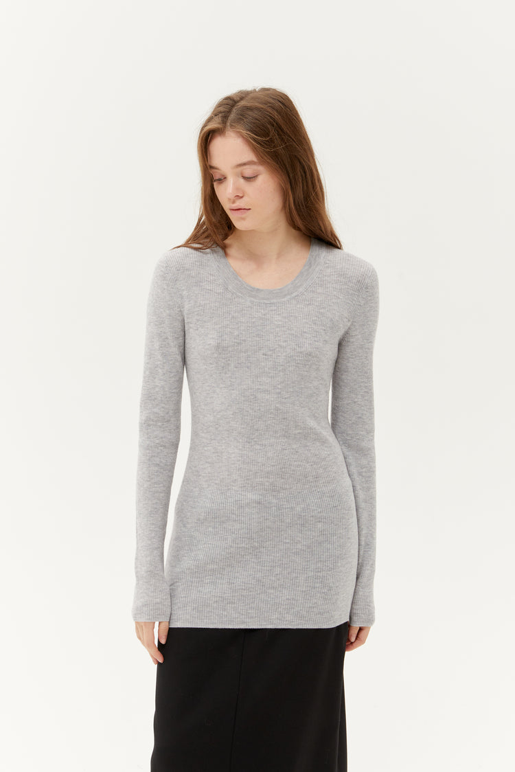 Ribby slipover (I'm so comfy, I'm so pretty), grey