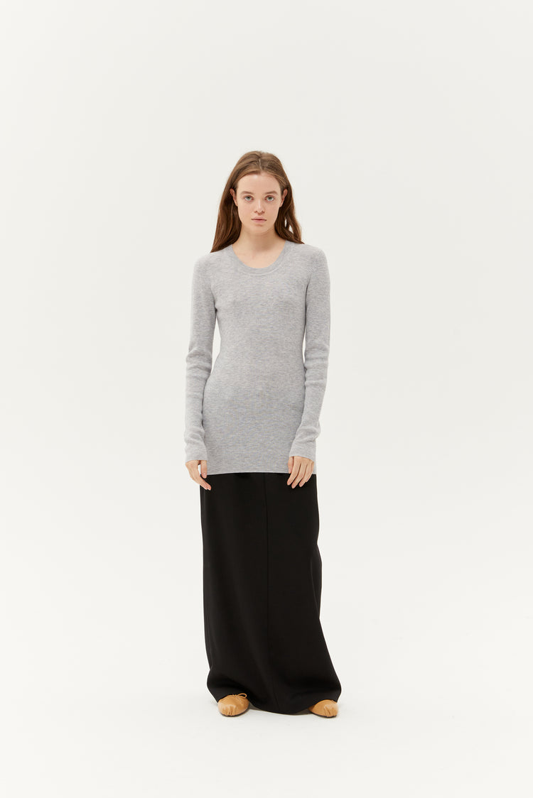 Ribby slipover (I'm so comfy, I'm so pretty), grey