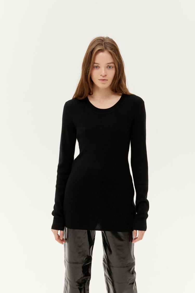 Ribby slipover (I'm so comfy, I'm so pretty), black