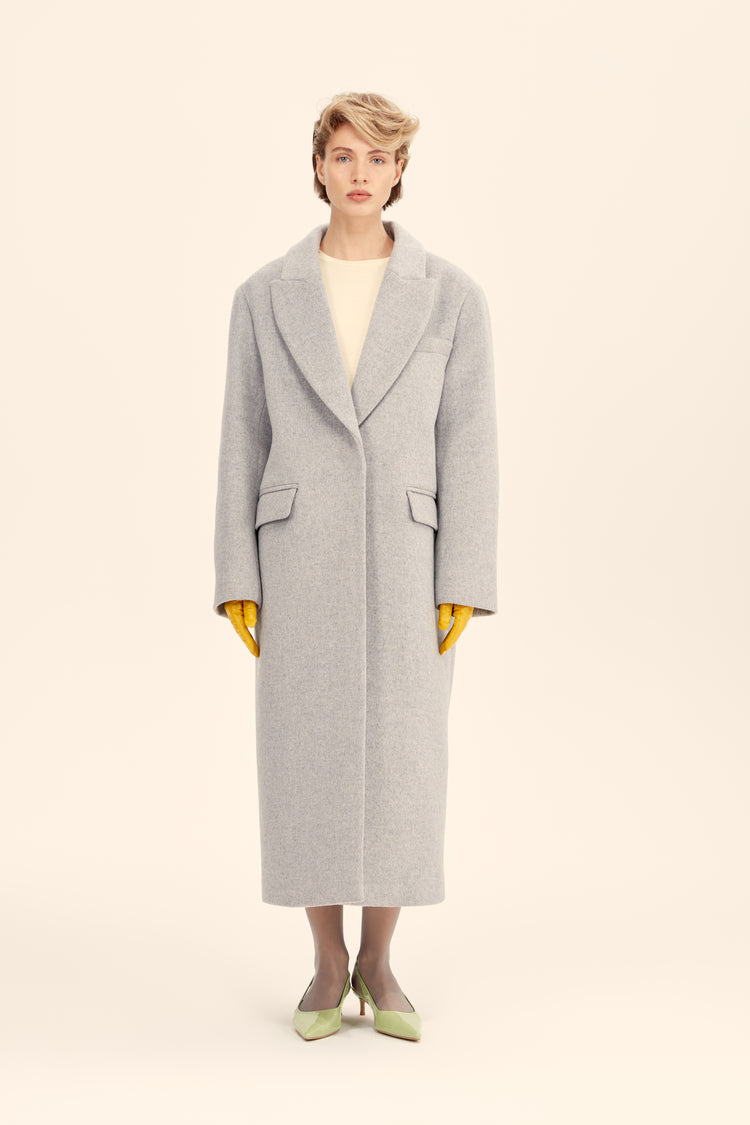 (((Classy))) oversized coat, grey