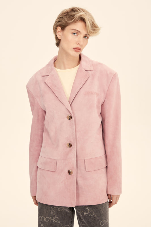 Suede jacket ((Not your Barbie)), pink