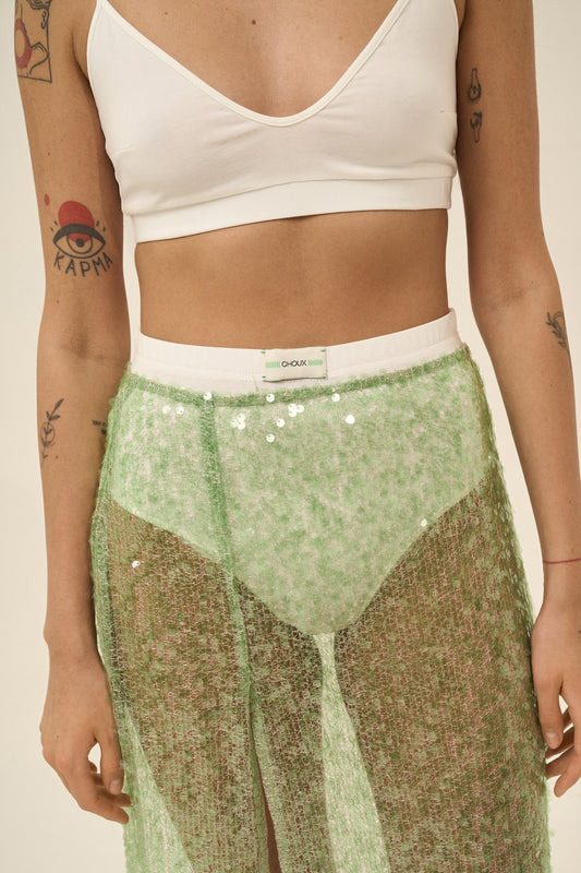 Paillettes skirt (Nothing special), green