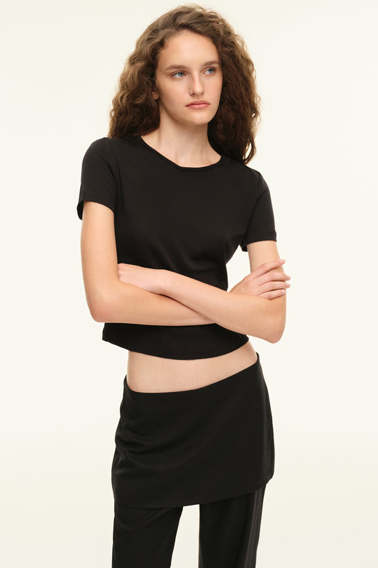 Cotton T-shirt (Short Story), black