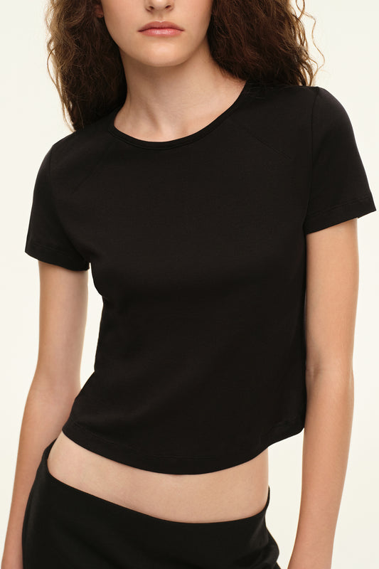 Cotton T-shirt (Short Story), black