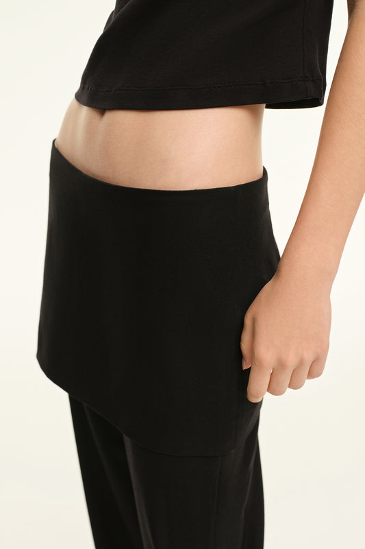 Trousers with skirt (DualWalk), black