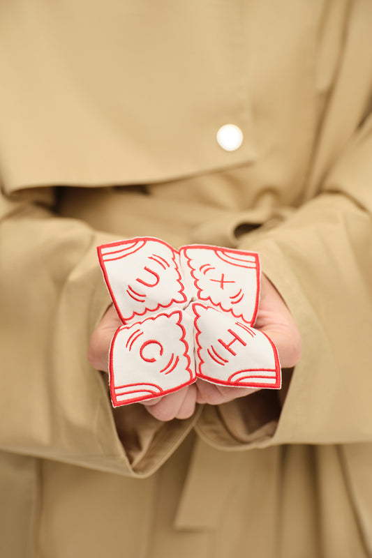 Cropped trench coat (((The Love Letter))), beige