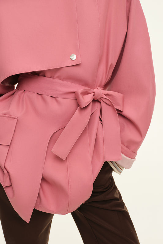 Cropped trench coat (((The Love Letter))), dusty pink